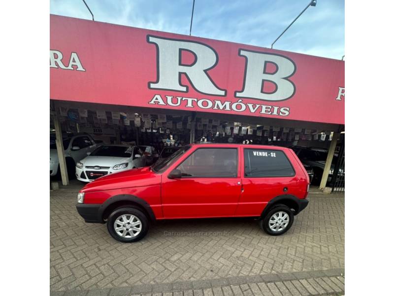 FIAT - UNO - 2008/2009 - Vermelha - R$ 19.900,00